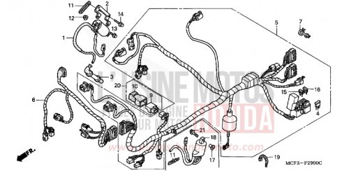 FAISCEAU DES FILS (AVANT) VTR1000SP5 de 2005